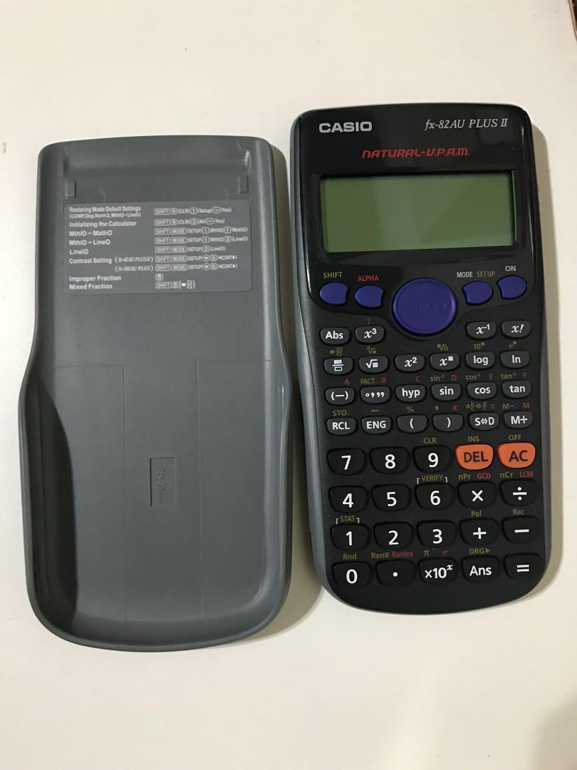 Casio Scientific Calculator Fx 82au Plus Ii Electronics Others On Carousell