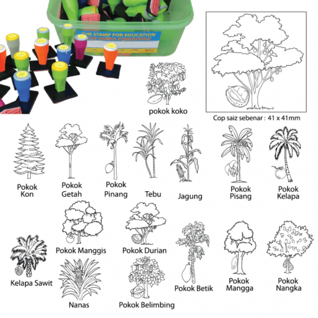 Lukisan Pokok Simple Cikimm Com