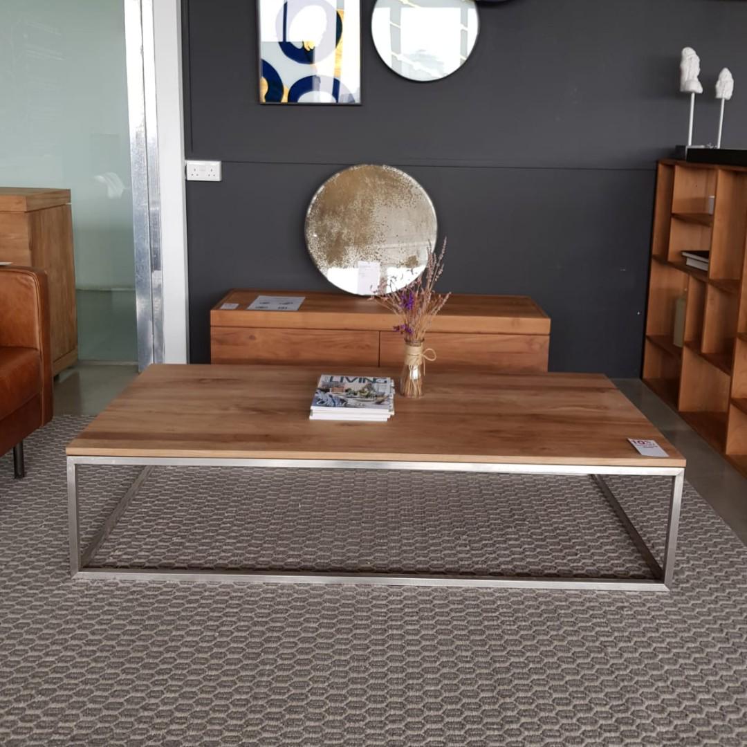 Ethnicraft oak thin coffee table deals
