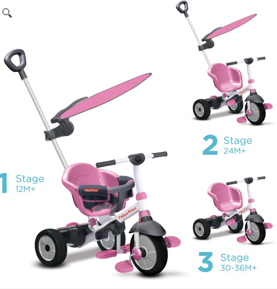 Fisher price touch steering trike pink colour
