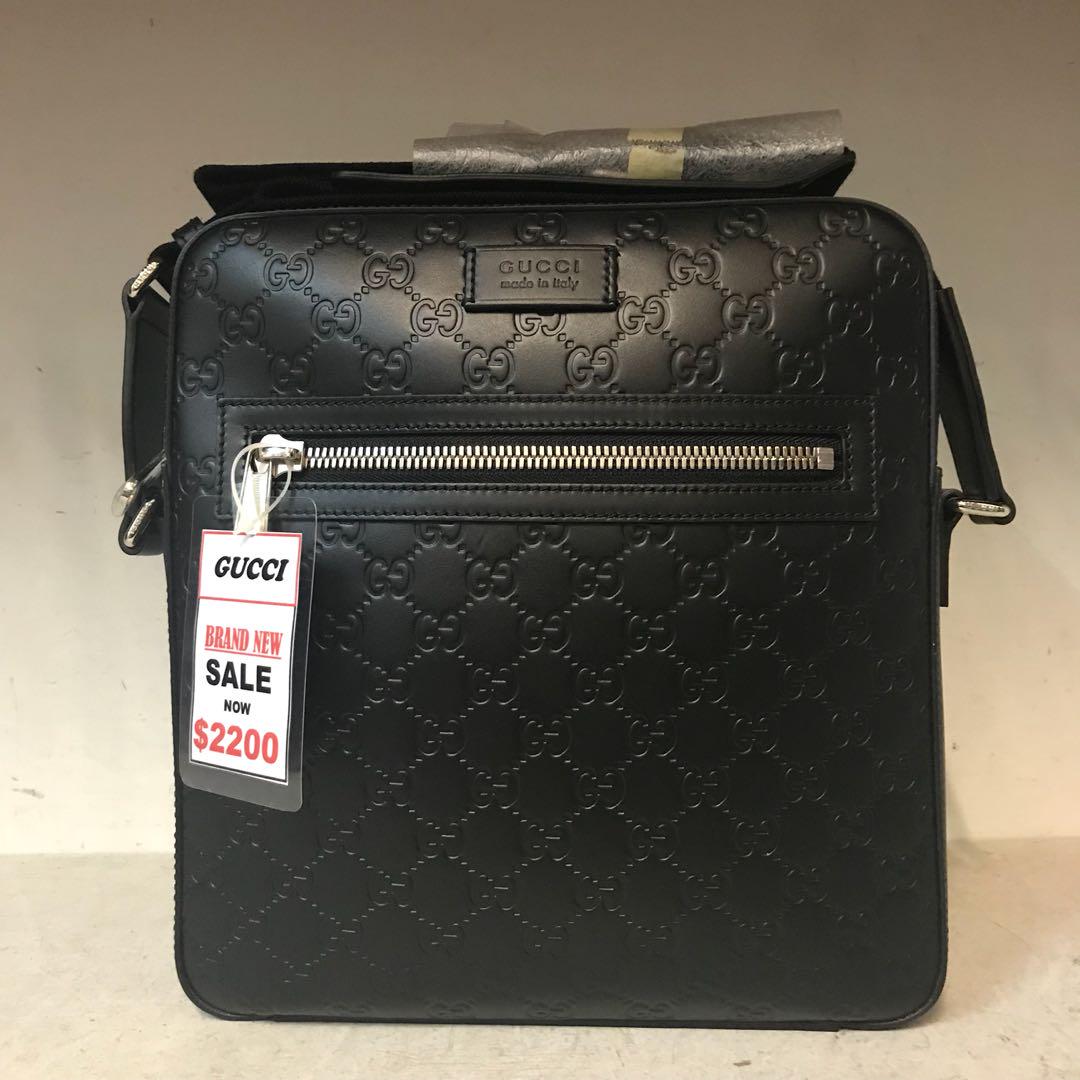 Gucci Leather Sling Bag, Men's Fashion, Bags, Sling Bags on Carousell