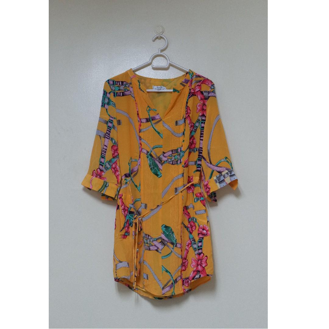 hermes orange dress