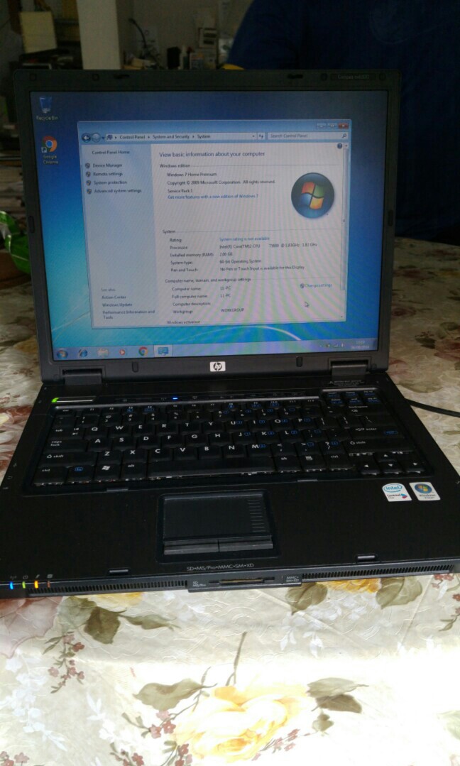 hp Compaq NX6320 / windows 7 ultimate