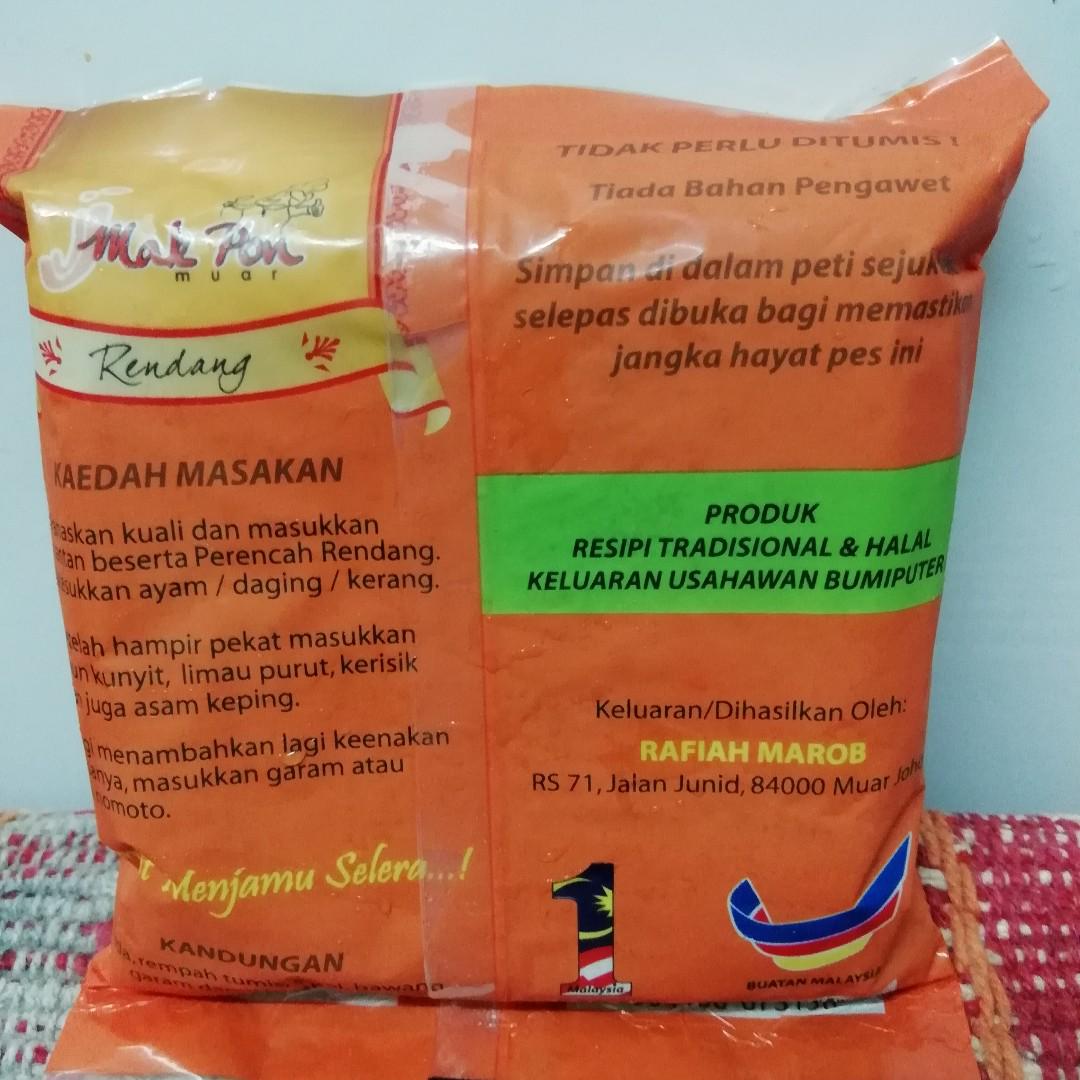 Jj Mak Pon Muar Rendang Food Drinks Instant Food On
