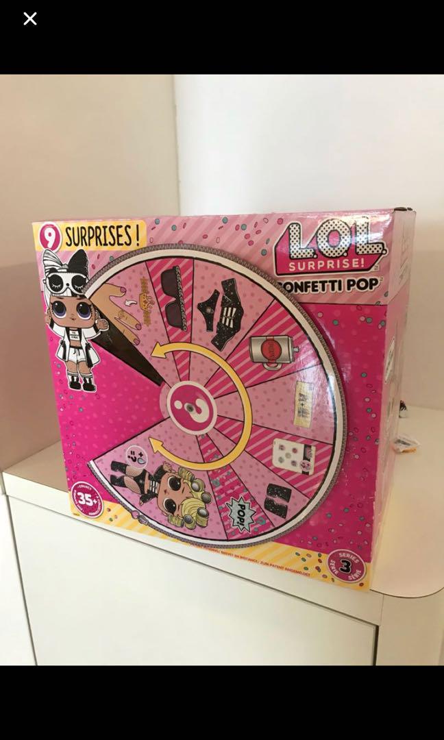 lol surprise confetti pop box