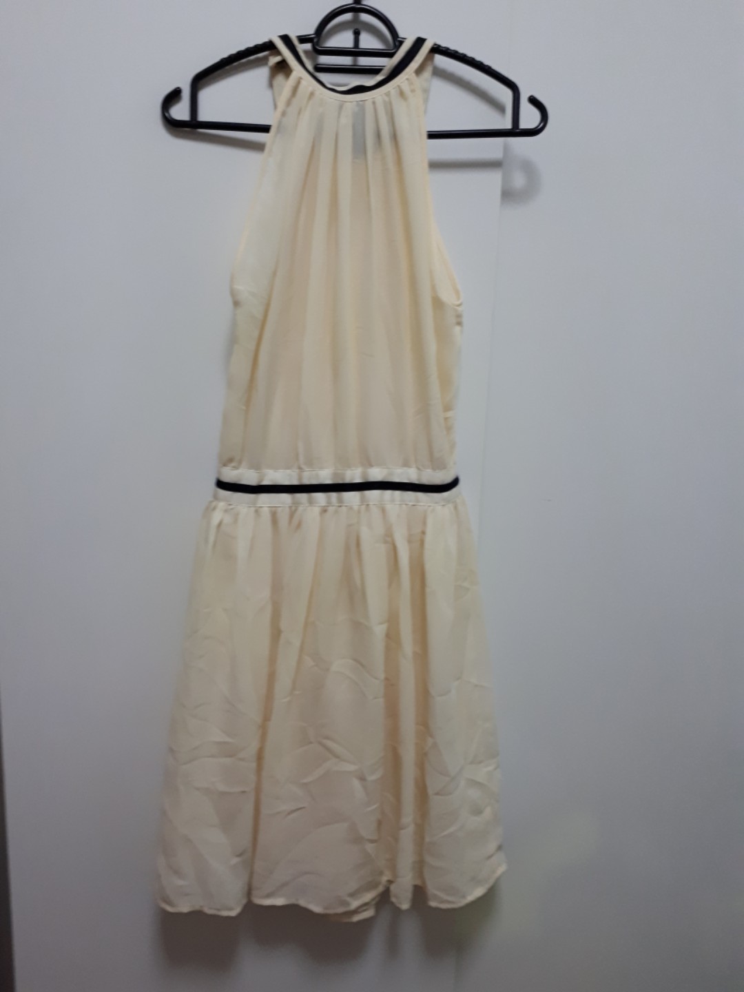 off white chiffon dress