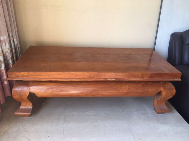 Meja Kayu Jati Perabotan Rumah Di Carousell Kursi tamu kayu jati dari kota jepara tau kan ? meja kayu jati