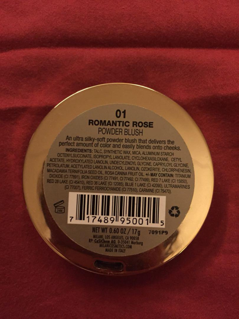 Milani Rose Blush (Category: Makeup) located in Marikina City. Submitted by thriftcircle (Listing ID 183493101, Image 2). Description: Used 2 times Dupe for tarte blush in exposed RFS : decluttering .