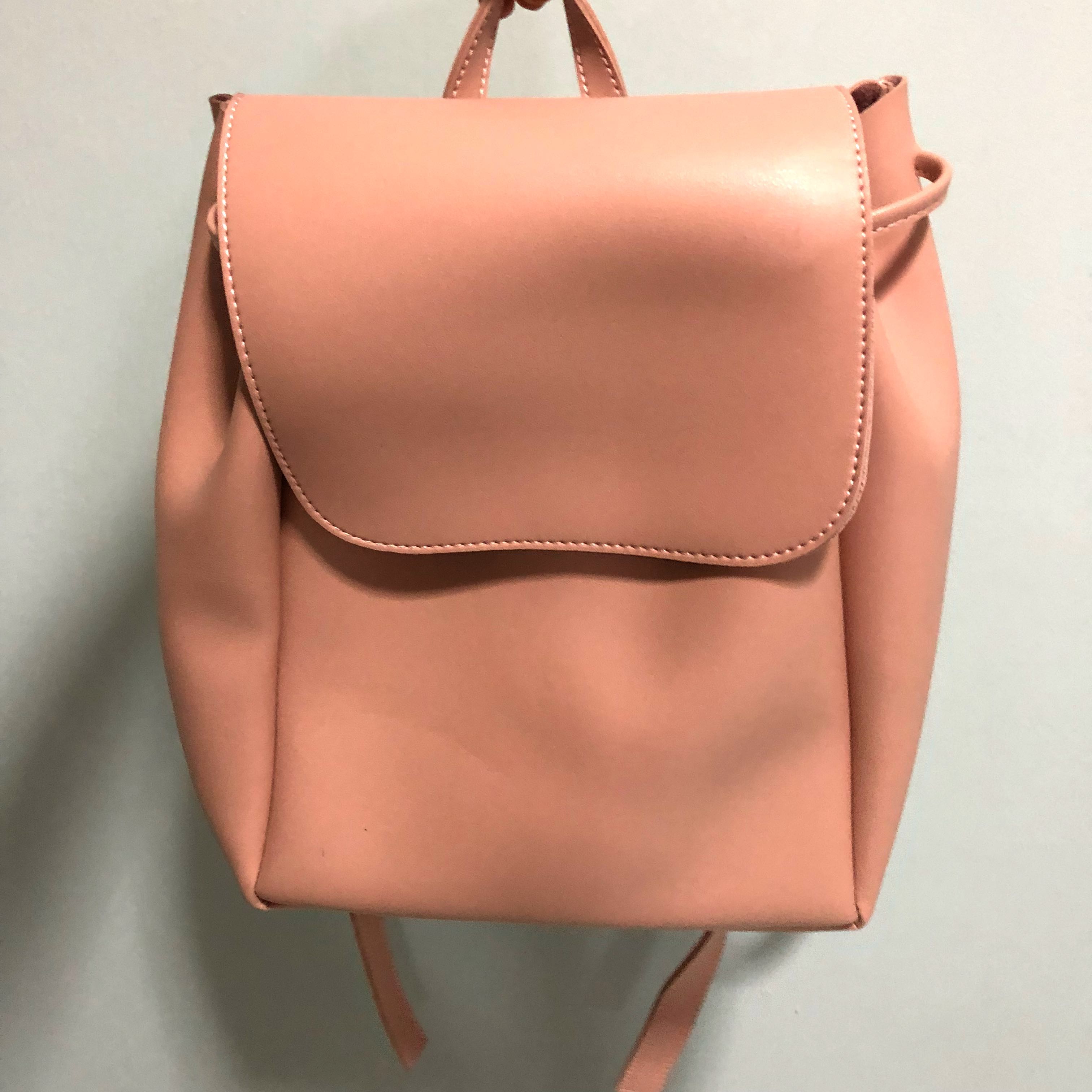 miniso leather backpack