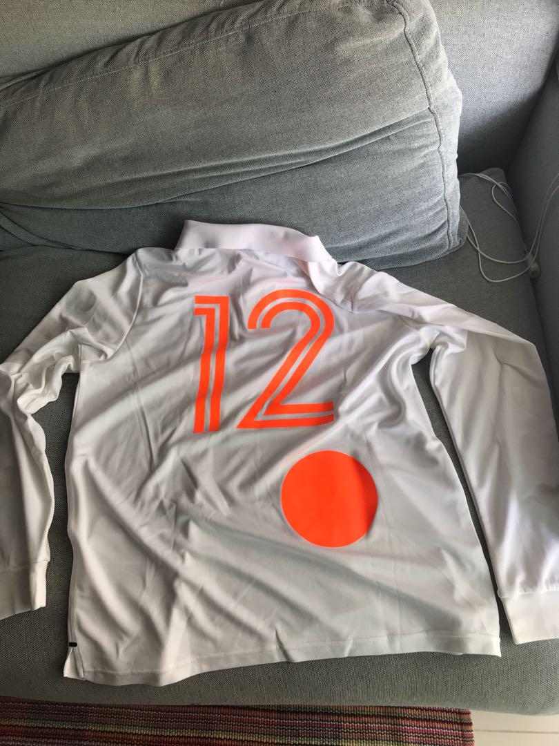 NIKE Off-White Jersey Polo Shirt, Men's Fashion, Tops Sets