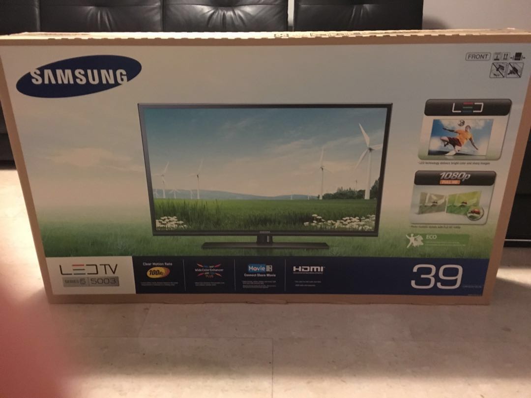 samsung led tv 39 inch and blu ray player