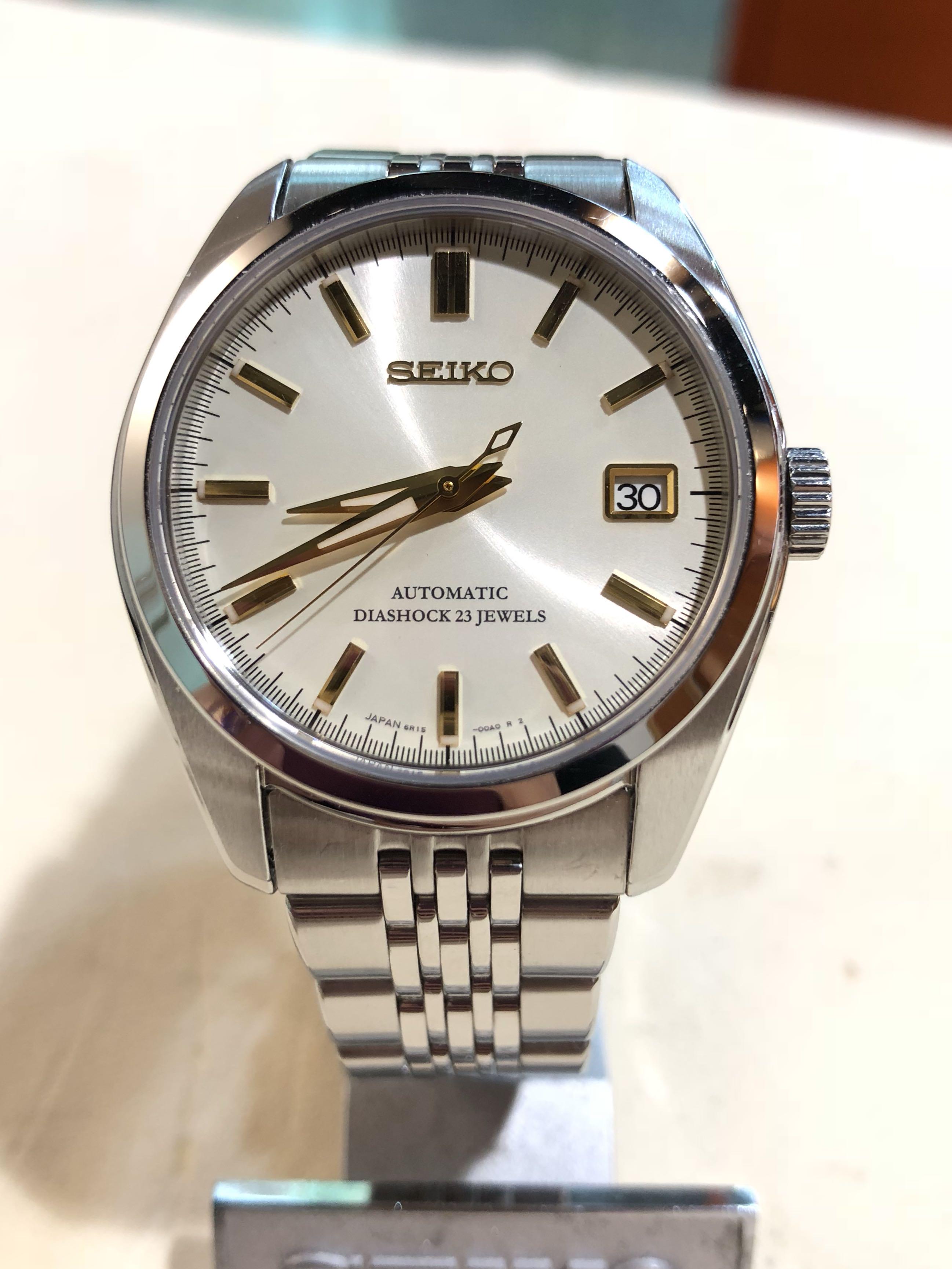 Seiko Spirit Automatic 23 Jewels SCVS001 Cream Dial, 名牌, 手錶- Carousell