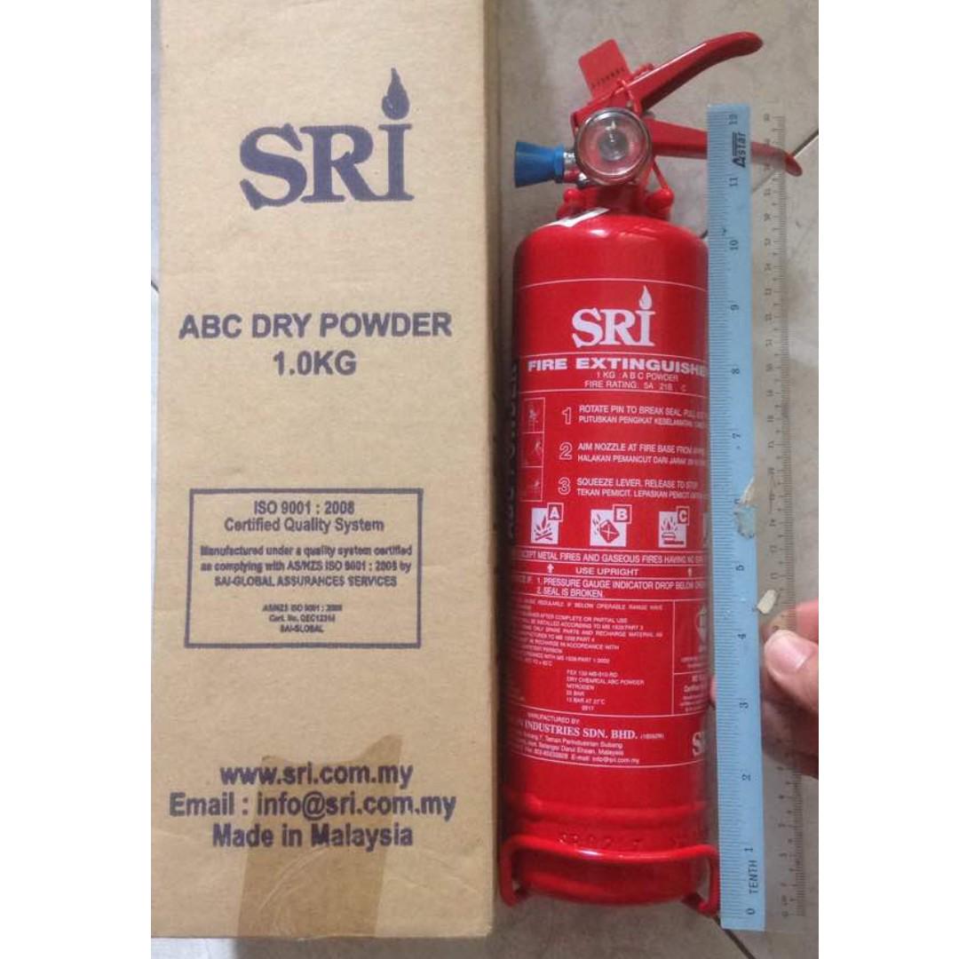 SIRIM Certified SRI 1KG ABC Dry Powder Type Fire Extinguisher, Health