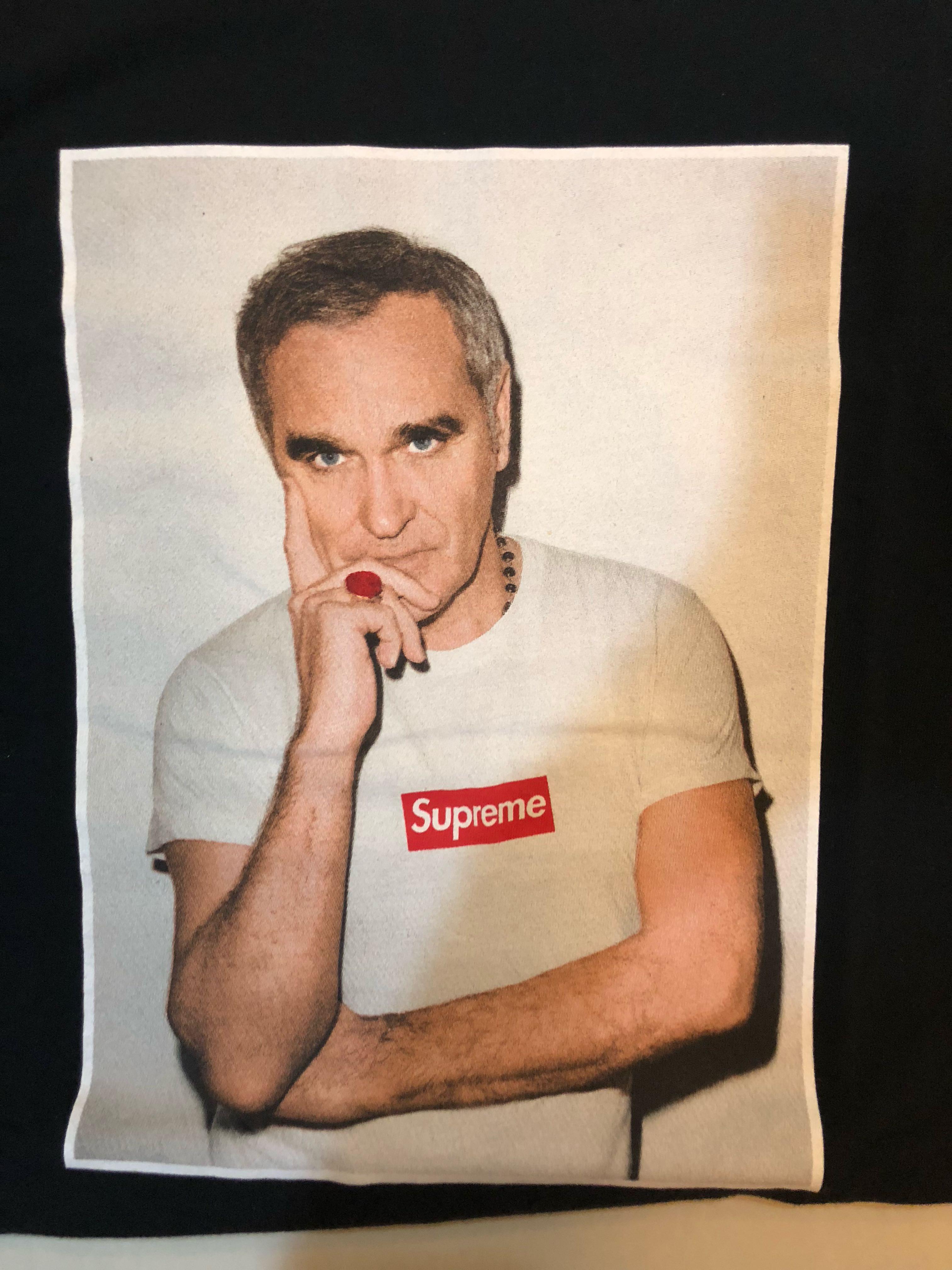 Supreme Morrissey Photo Tee Men s Fashion Tops Sets Tshirts