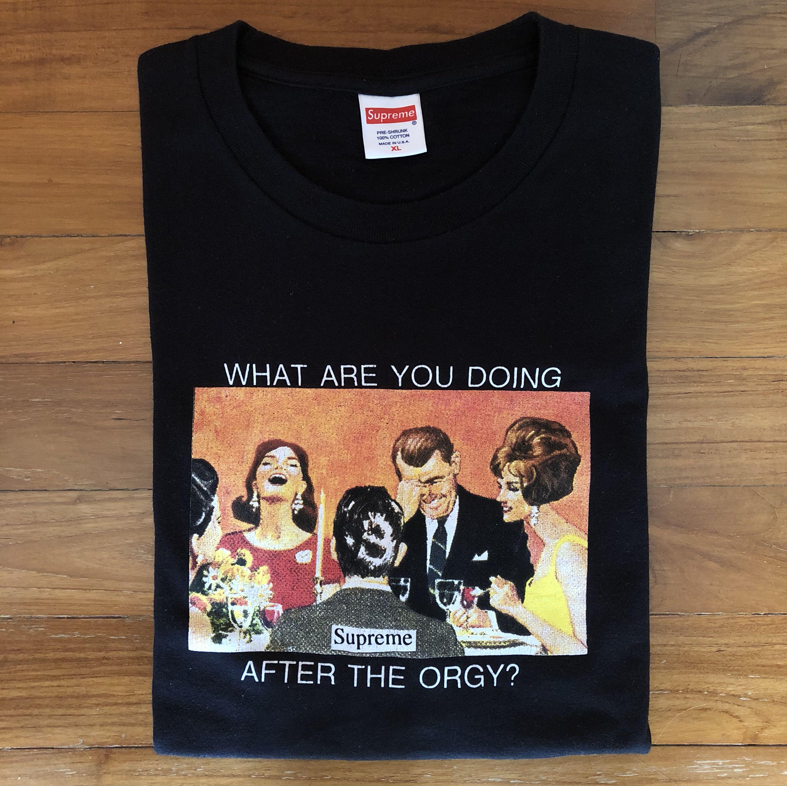 supreme orgy shirt