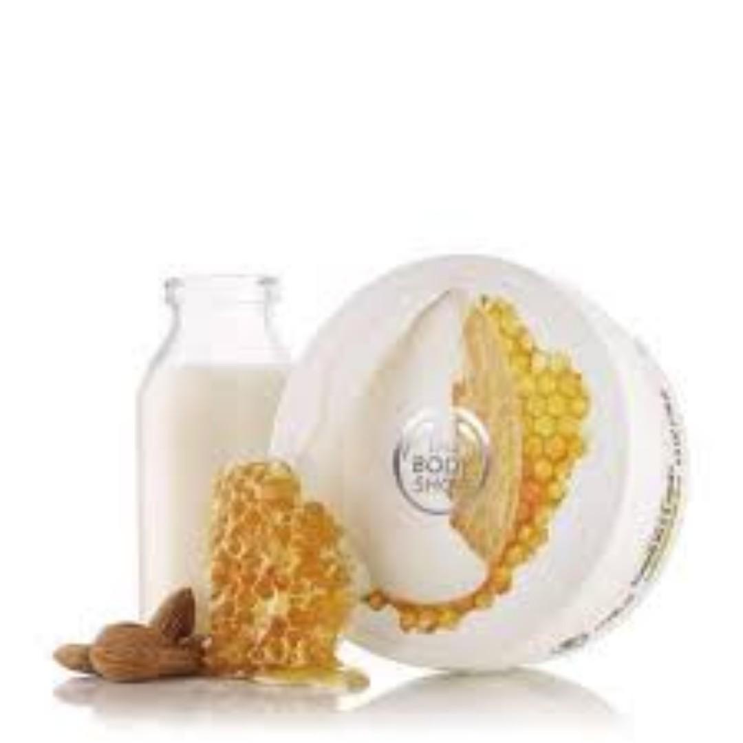 The Body Shop Almond Milk And Honey Body Butter Beauty Personal Care Bath Body Body Care On Carousell