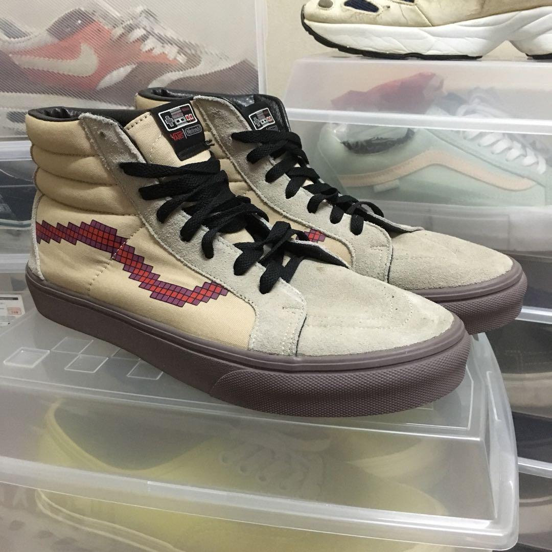 Nintendo high top vans clearance