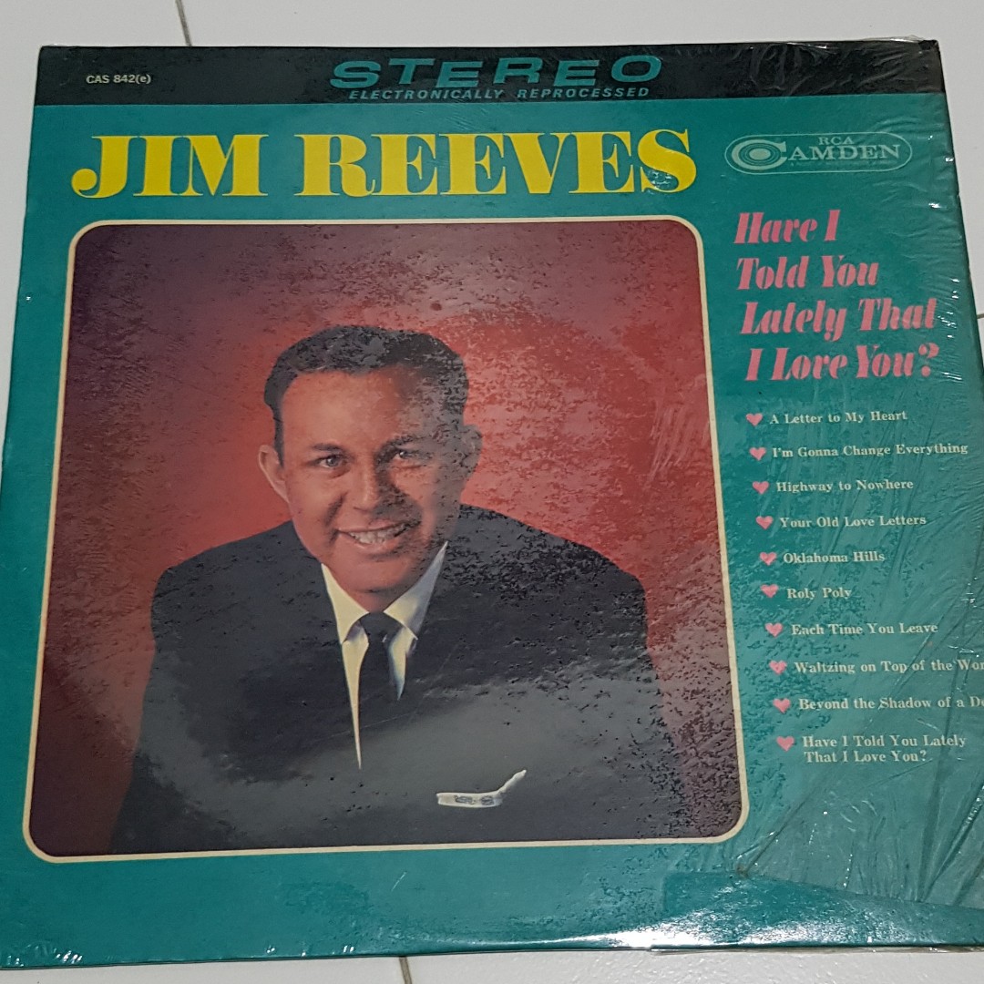 Vinyl Record Jim Reeves Have I Told You Lately That I Love You Music Media Cds Dvds Other Media On Carousell