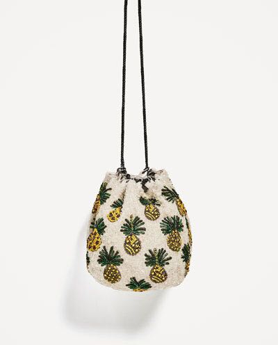 Zara pineapple bag, Women's Fashion 