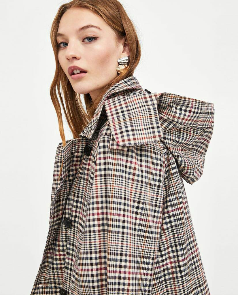 trench coat checkered