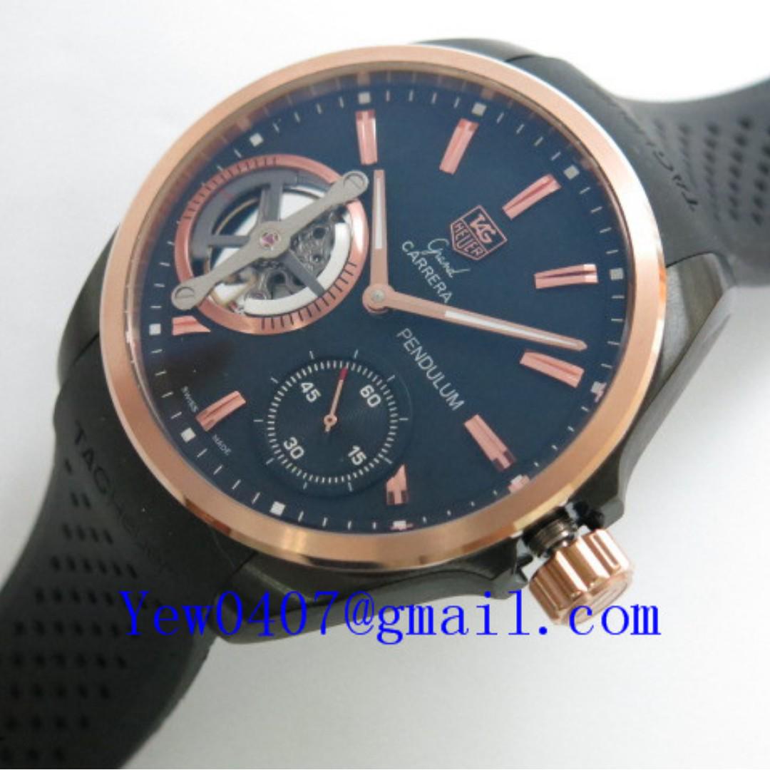 035996-5ATAG 01-5R ICN TAG HEUER GRAND CARRERA PENDULUM PVD-ROSE GOLD HAND  WIND, Men's Fashion, Watches & Accessories, Watches on Carousell