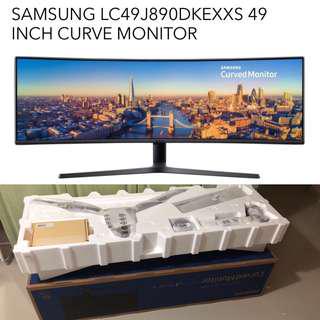 BN: SAMSUNG 49” Curved Monitor w/ Super Ultra-wide Screen