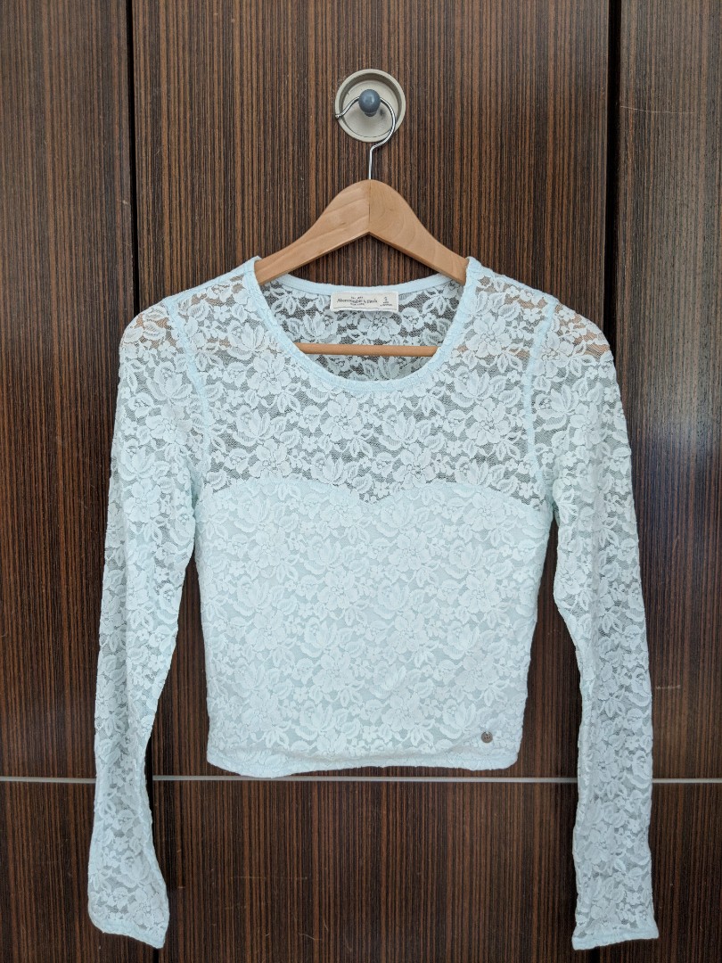 mint lace top