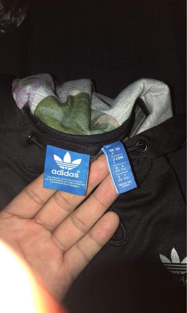 Adidas floral zip up best sale
