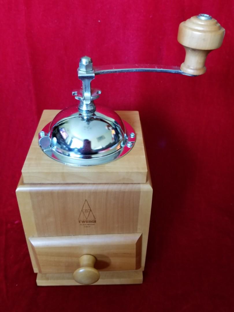 Alessi Twergi Pear Wood Coffee Mill Grinder, 家庭電器, 廚房電器