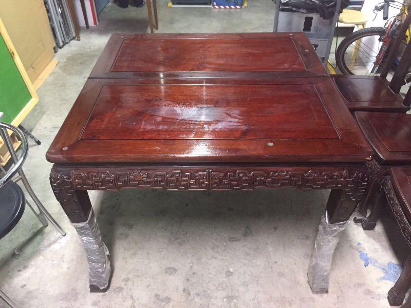 Antique Chinese dining table and chair, Furniture & Home Living