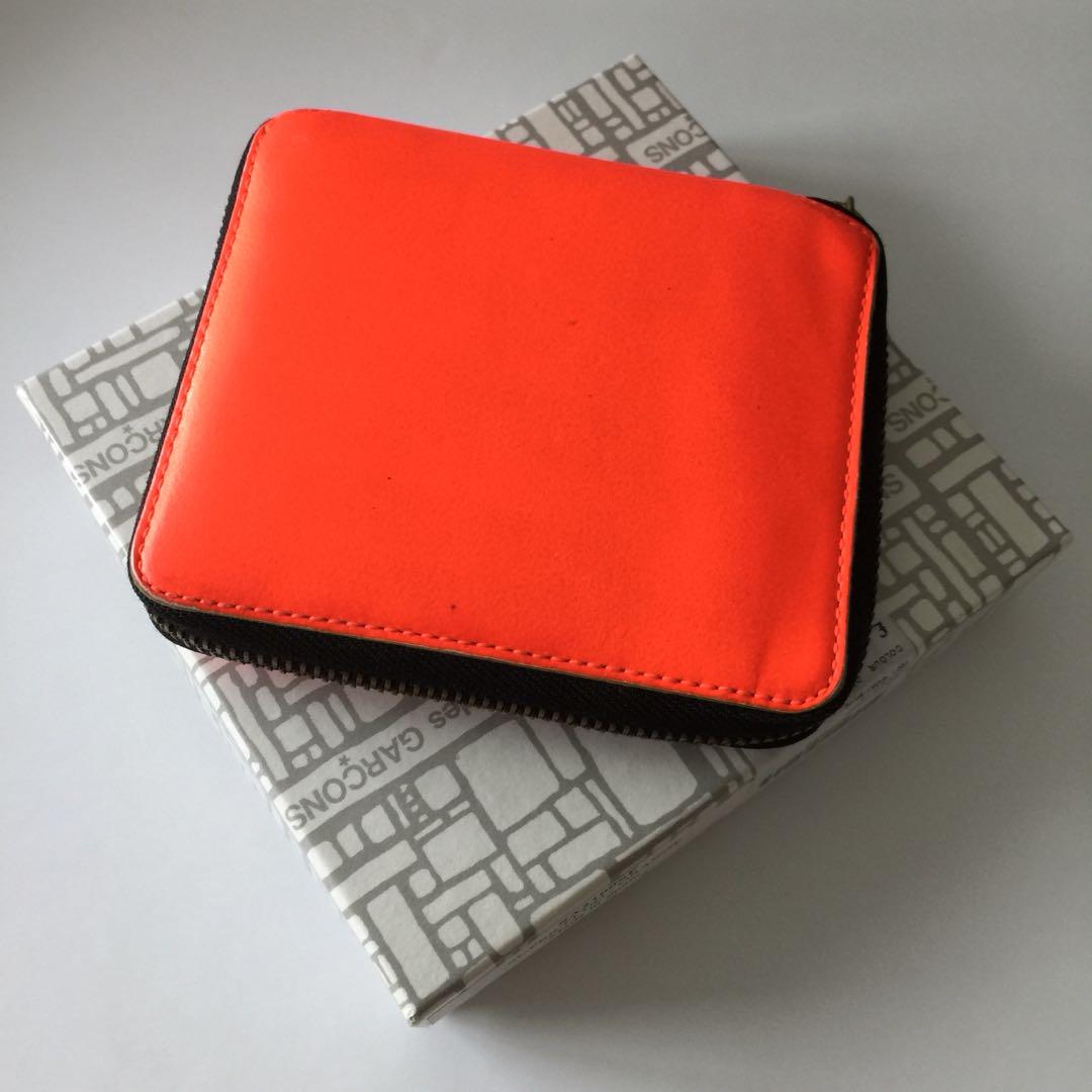 comme des garcons orange wallet