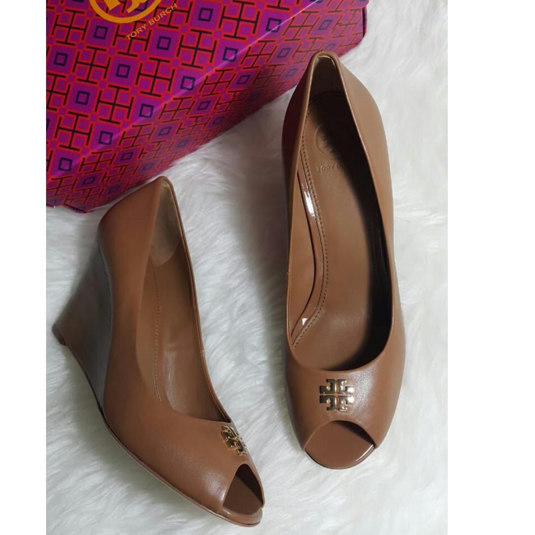 tory burch jolie peep toe wedge