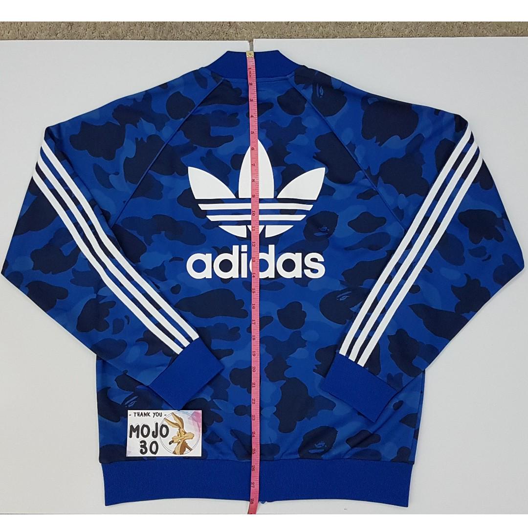 Bape x adidas adicolor track top blue new arrivals