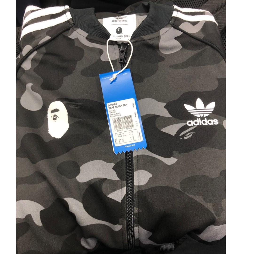 Bape x adidas adicolor Track Top Cinder Jaket BNWT