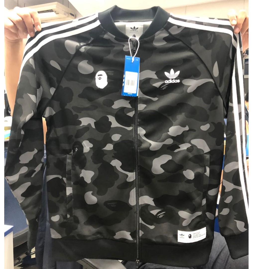 Bape x adidas adicolor track top deals