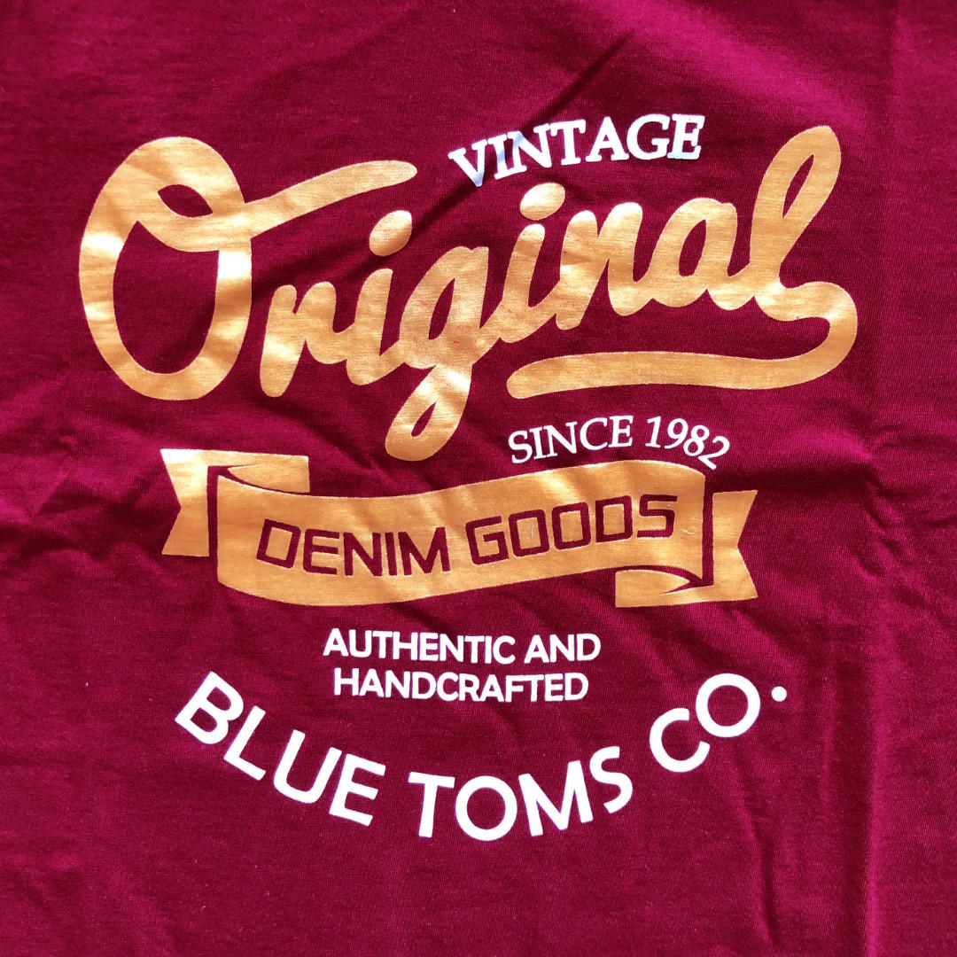 Blue Toms Classic Crewneck 3xl T Shirt Men S Fashion Tops Sets Tshirts Polo Shirts On Carousell