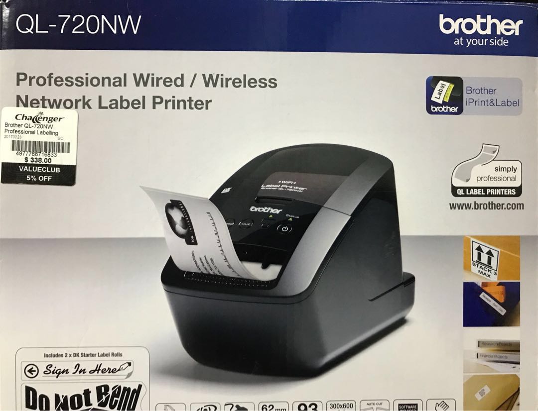 Brother QL720NW Label Printer, Computers & Tech, Printers, Scanners