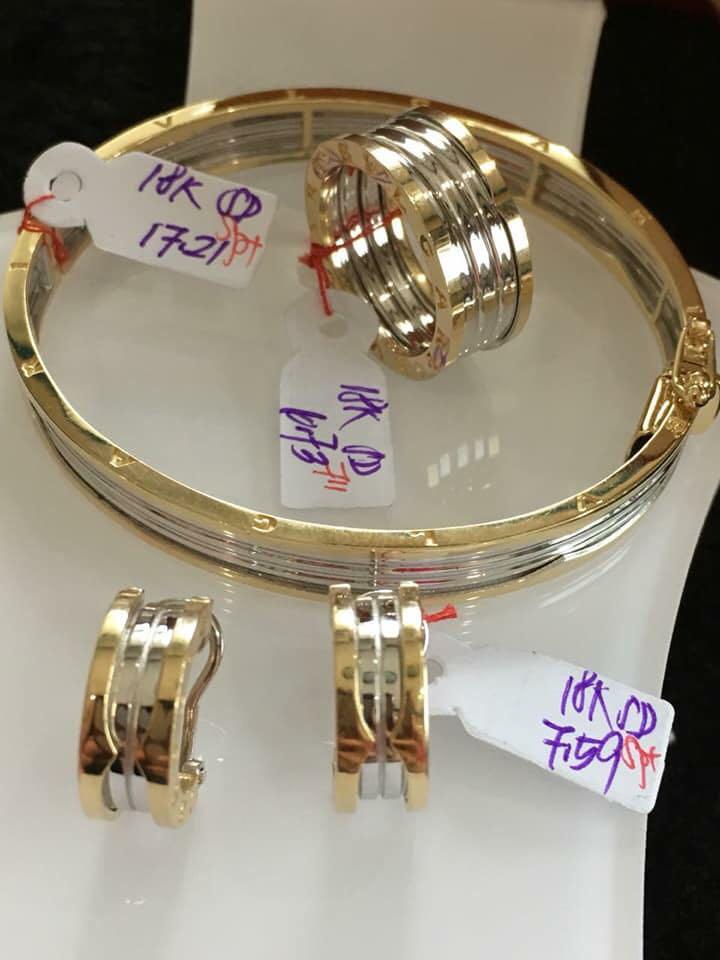 BVLGARI 18K Gold Set Luxury Accessories on Carousell