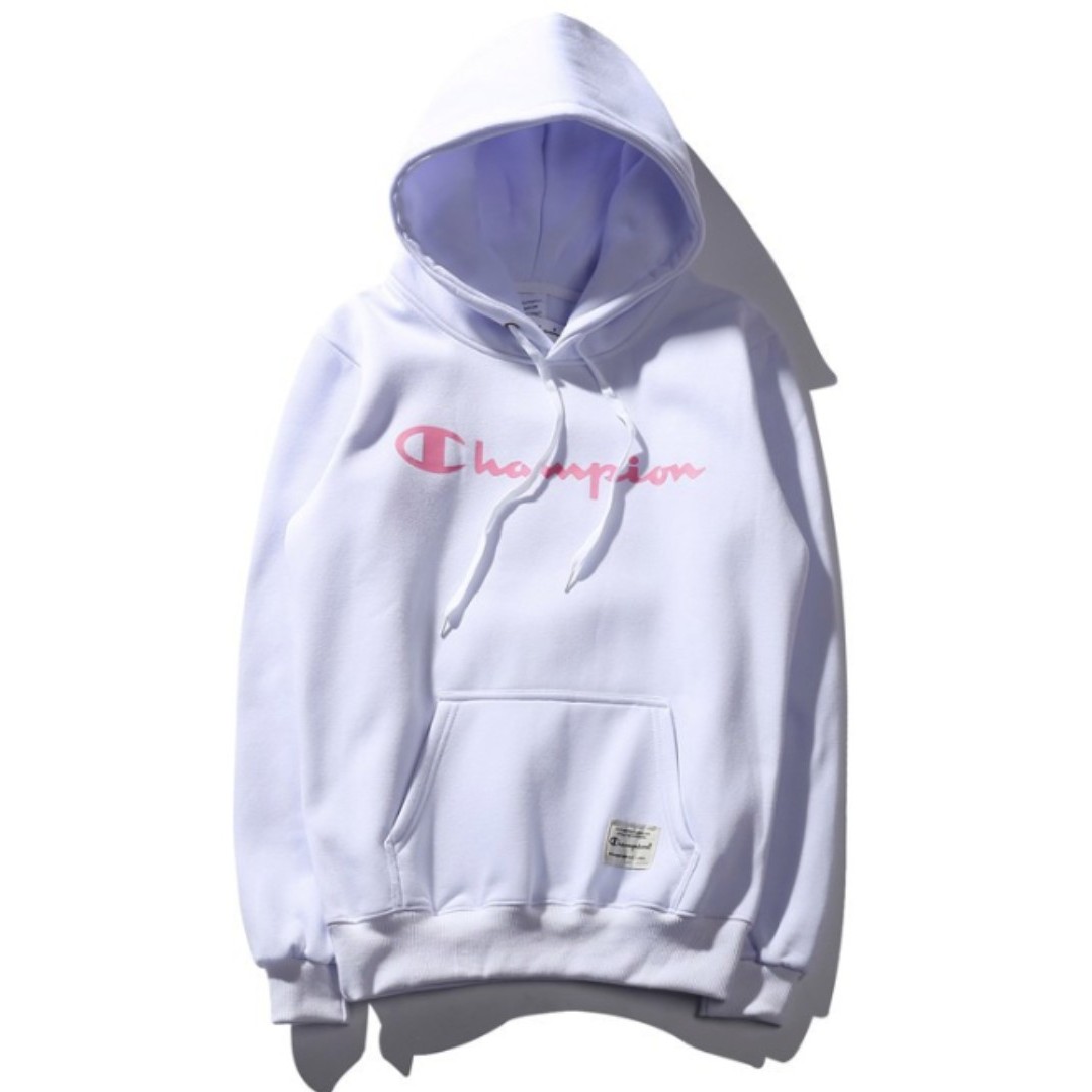 champion hoodie large logo