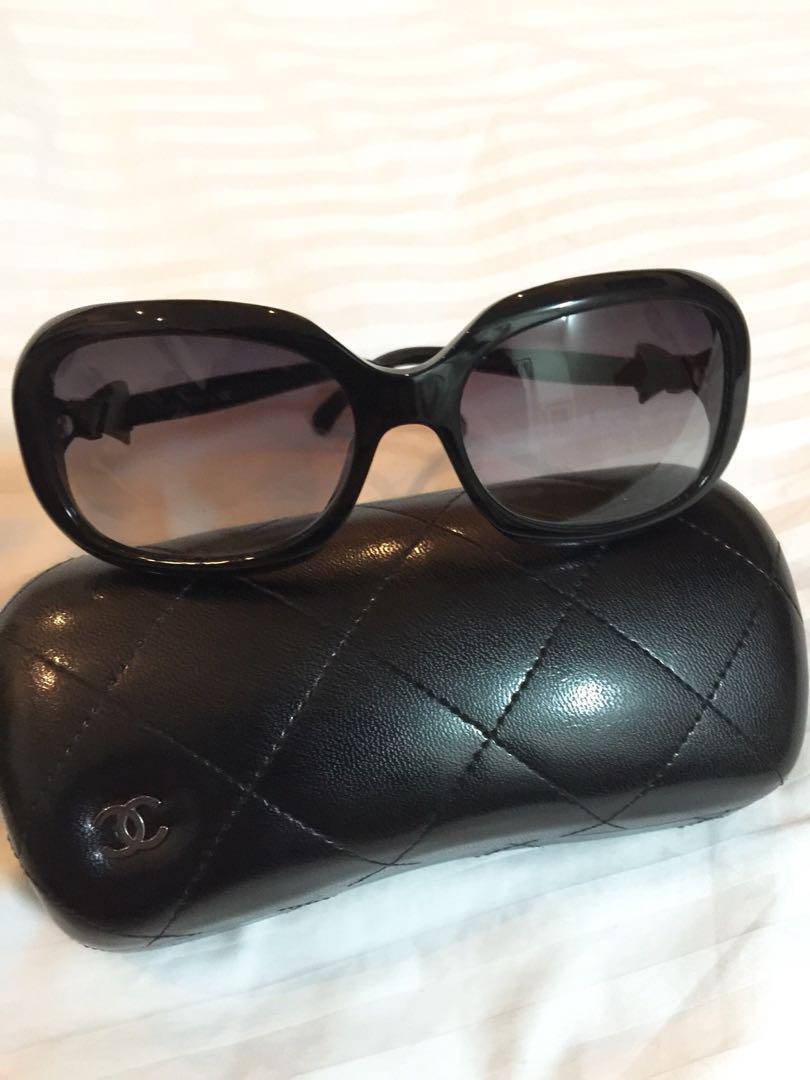 Chanel sunglasses with bows on the side online