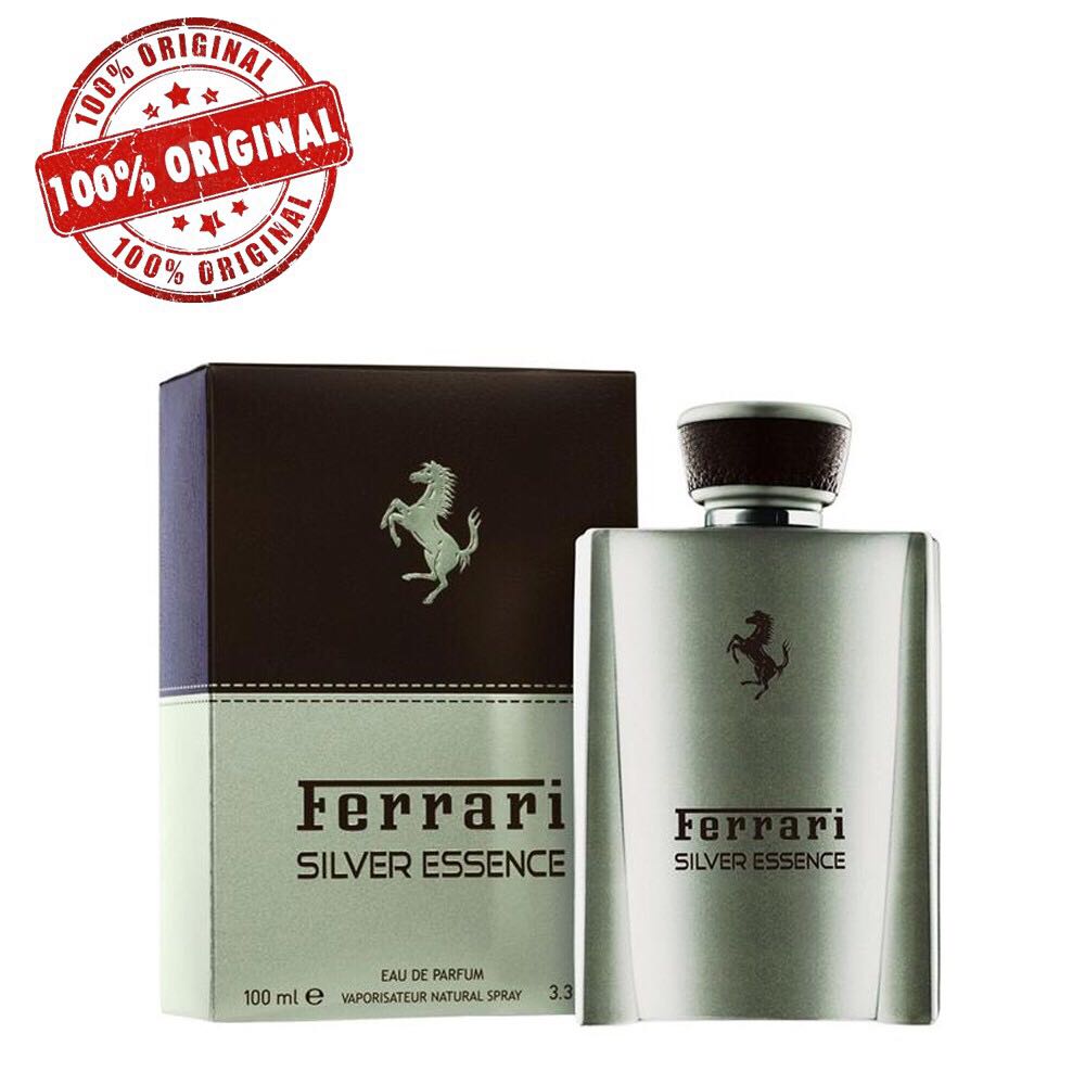 Ferrari Silver Essence Edp 100ml Perfume Authentic Free Pouch