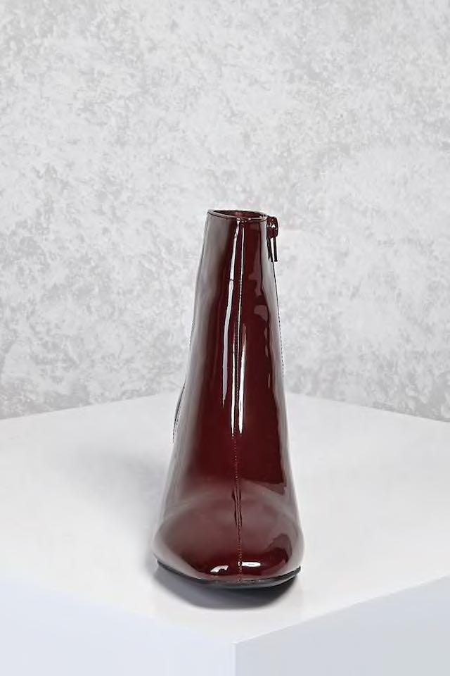 Red patent leather boots forever 21 sale