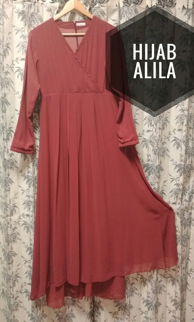 Gamis Perdana Hijab Alila Fesyen Wanita Muslim Fashion Di Carousell