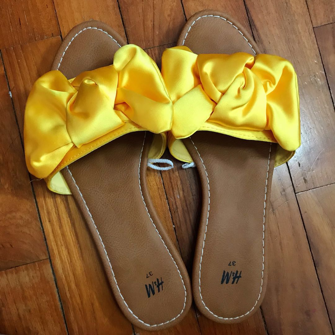 cute yellow sandals