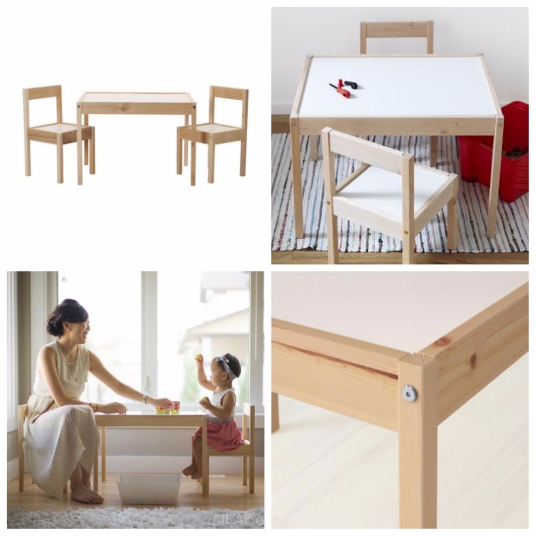 latt children's table and chairs