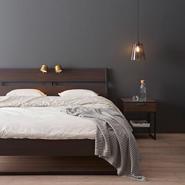 IKEA Trysil Bed Frame Dark Brown/Black, Furniture & Home Living