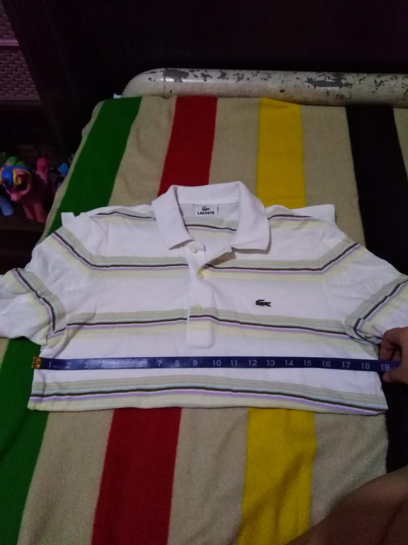Lacoste (Category: Tshirts & Polo Shirts ) located in Pasig City. Submitted by cmemo (Listing ID 183578171, Image 3). Description: Authentic lacoste Personal used pre loved Kindly see pics for size details.