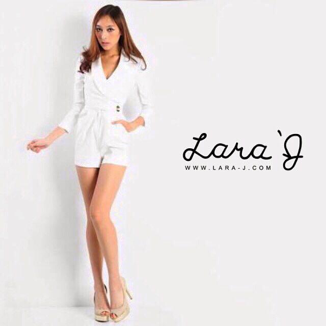 white tuxedo playsuit