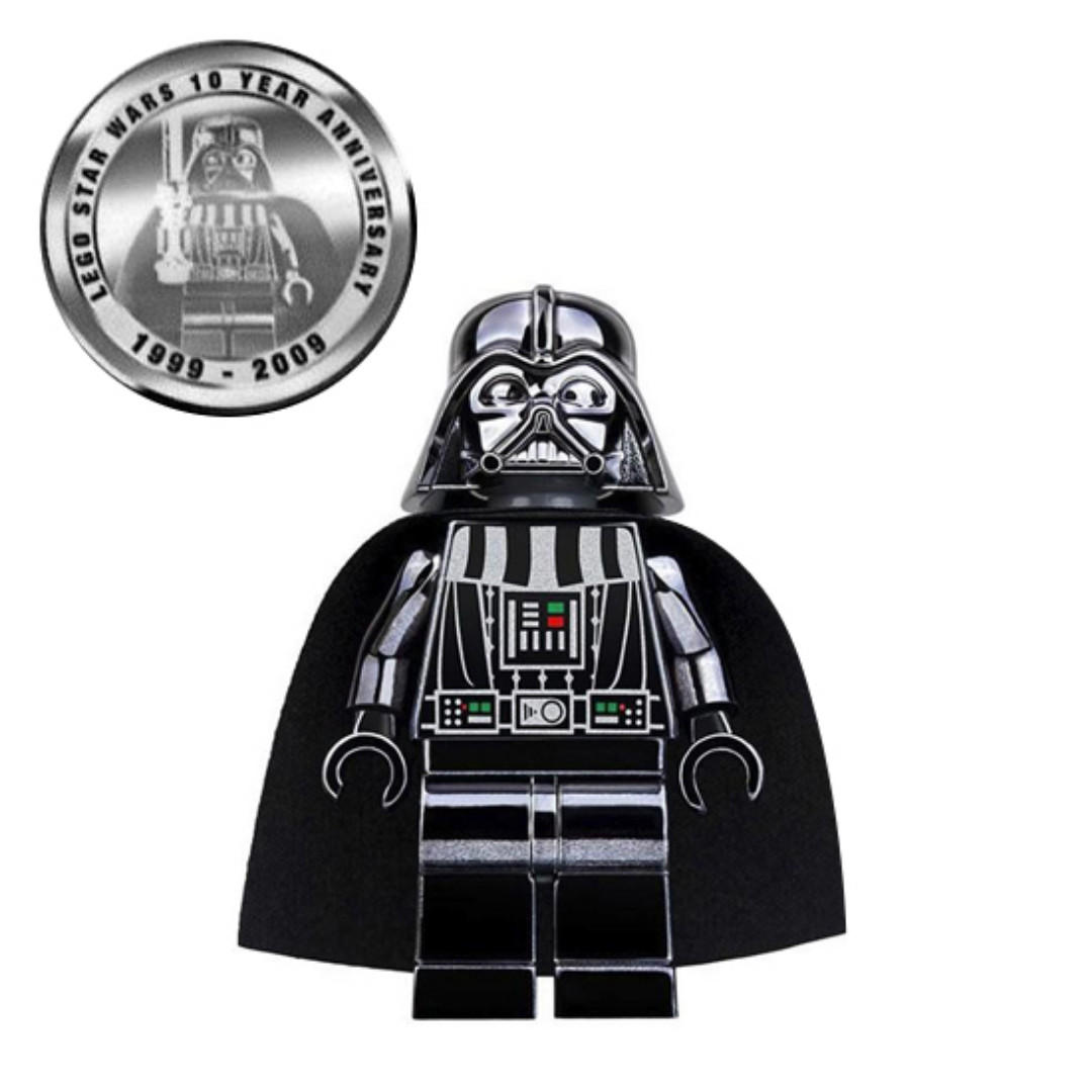 chrome darth vader minifigure