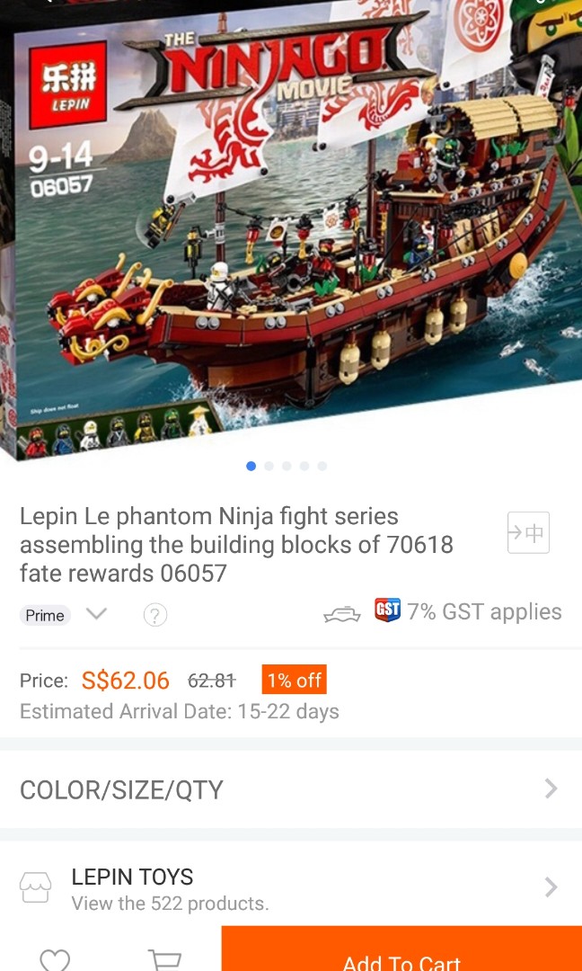 Lepin Ninjago 06057 Hobbies Toys Toys Games on Carousell